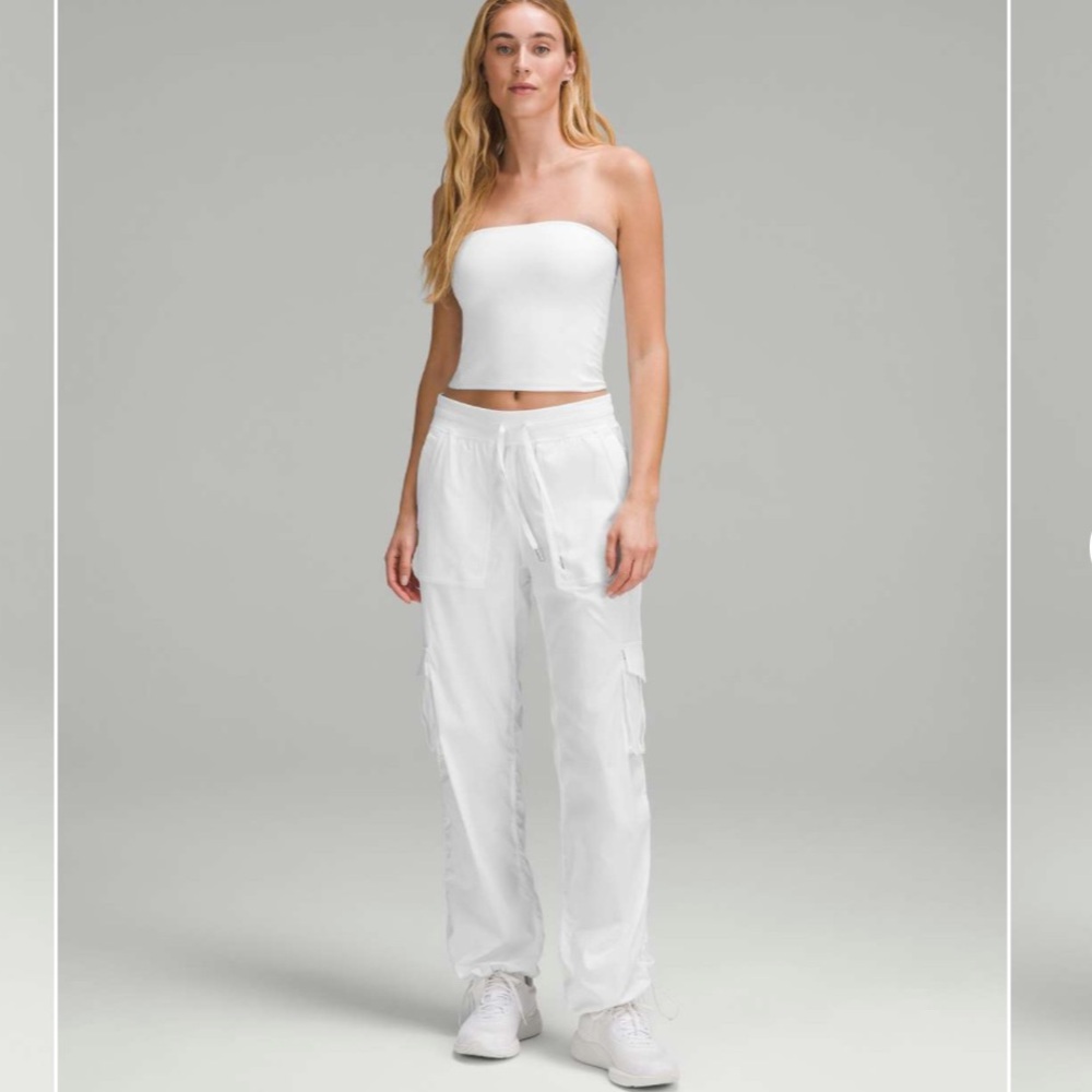 Lululemon Sz S Dance Studio Relaxed-Fit Mid-Rise Cargo Pant White Like New 2024 - Picture 16 of 16